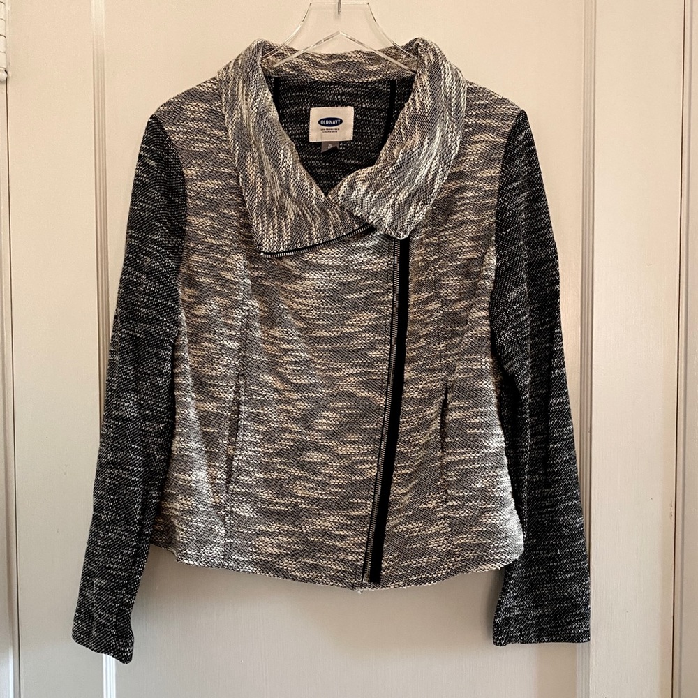 Old Navy Sweater Moto Jacket